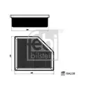 FEBI BILSTEIN 184238 Luftfilter für NISSAN, MITSUBISHI, RENAULT