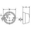 HELLA 2SA 001 259-751 Schlussl. Halogen