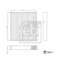 Filter Innenraumluft Febi Bilstein 184211 für Bmw für Mini