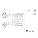 Spurstangenkopf Febi Bilstein 183180 für Toyota für Lexus Vorderachse Rechts