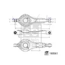 Lenker Radaufhängung Febi Bilstein 180061 für Ford für Ford Motor Company