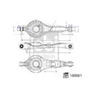 FEBI BILSTEIN 180061 Querlenker für FORD