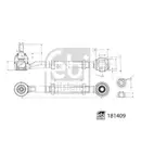 FEBI BILSTEIN 181409 Querlenker für TOYOTA, LEXUS