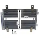 Kondensator Klimaanlage Mahle AC 833 000S Behr für Citroën für Fiat für Peugeot