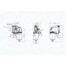 Wischermotor Magneti Marelli 064373010010 für Bmw Vorne