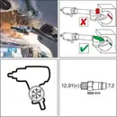 Winkelschleifer (druckluft) Hazet 9033P-8