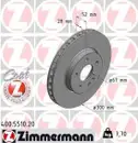 ZIMMERMANN 400.5510.20 Bremsscheiben 2 Stück Mercedes für MERCEDES-BENZ